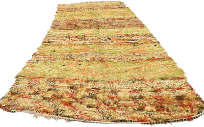 4 x 9 Vintage Boujad Moroccan Rag Rug 20579
