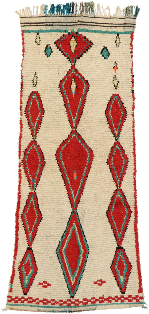 3 x 7 Vintage Moroccan Azilal Rug 20587