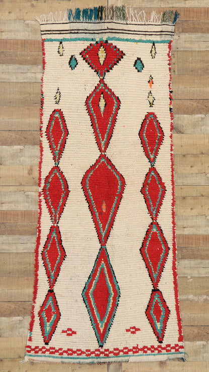 3 x 7 Vintage Moroccan Azilal Rug 20587