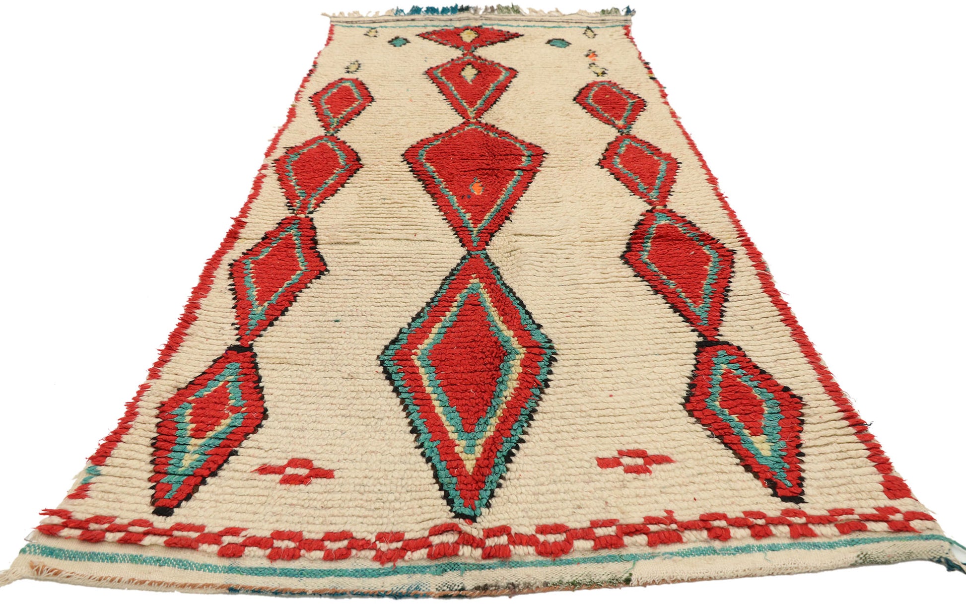 3 x 7 Vintage Moroccan Azilal Rug 20587