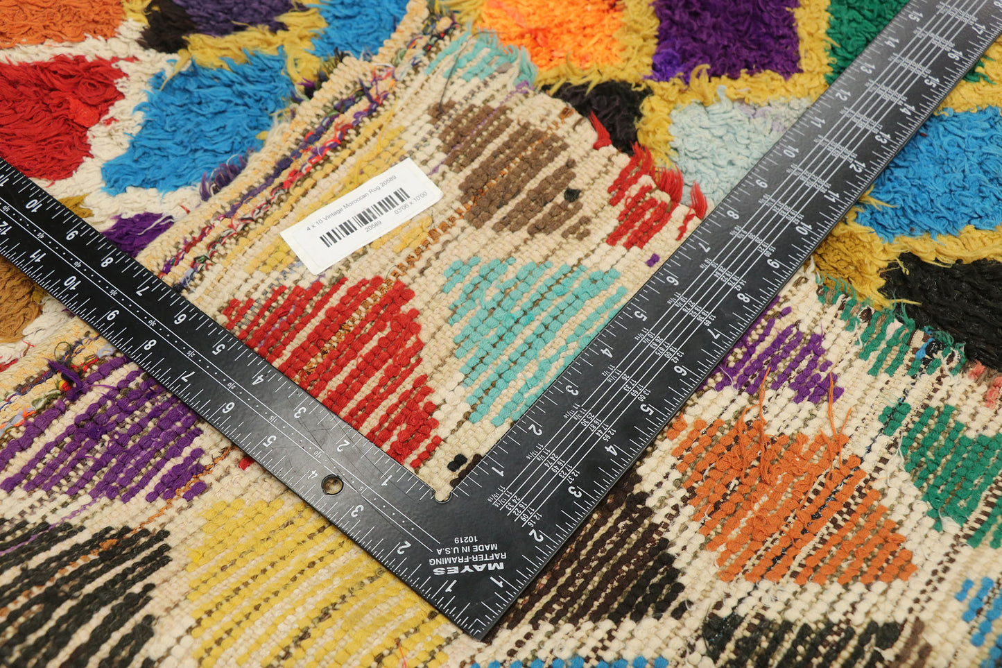 4 x 6 Vintage Moroccan Rug 20589