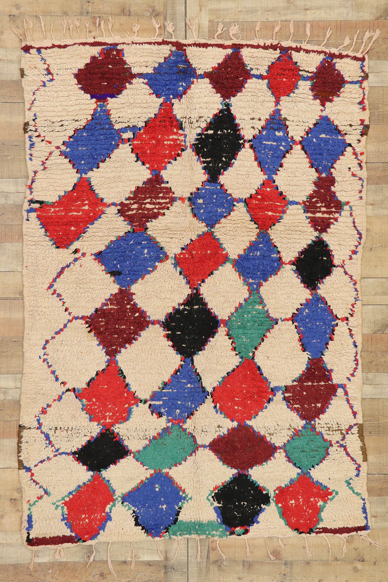 5 x 7 Vintage Moroccan Azilal Rug 20619