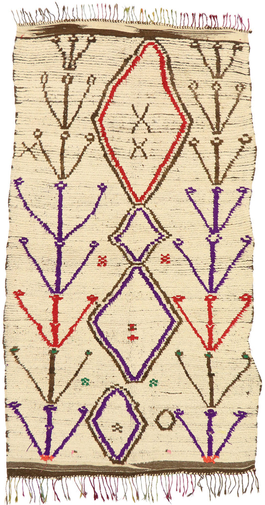 5 x 9 Vintage Moroccan Azilal Rug 20626