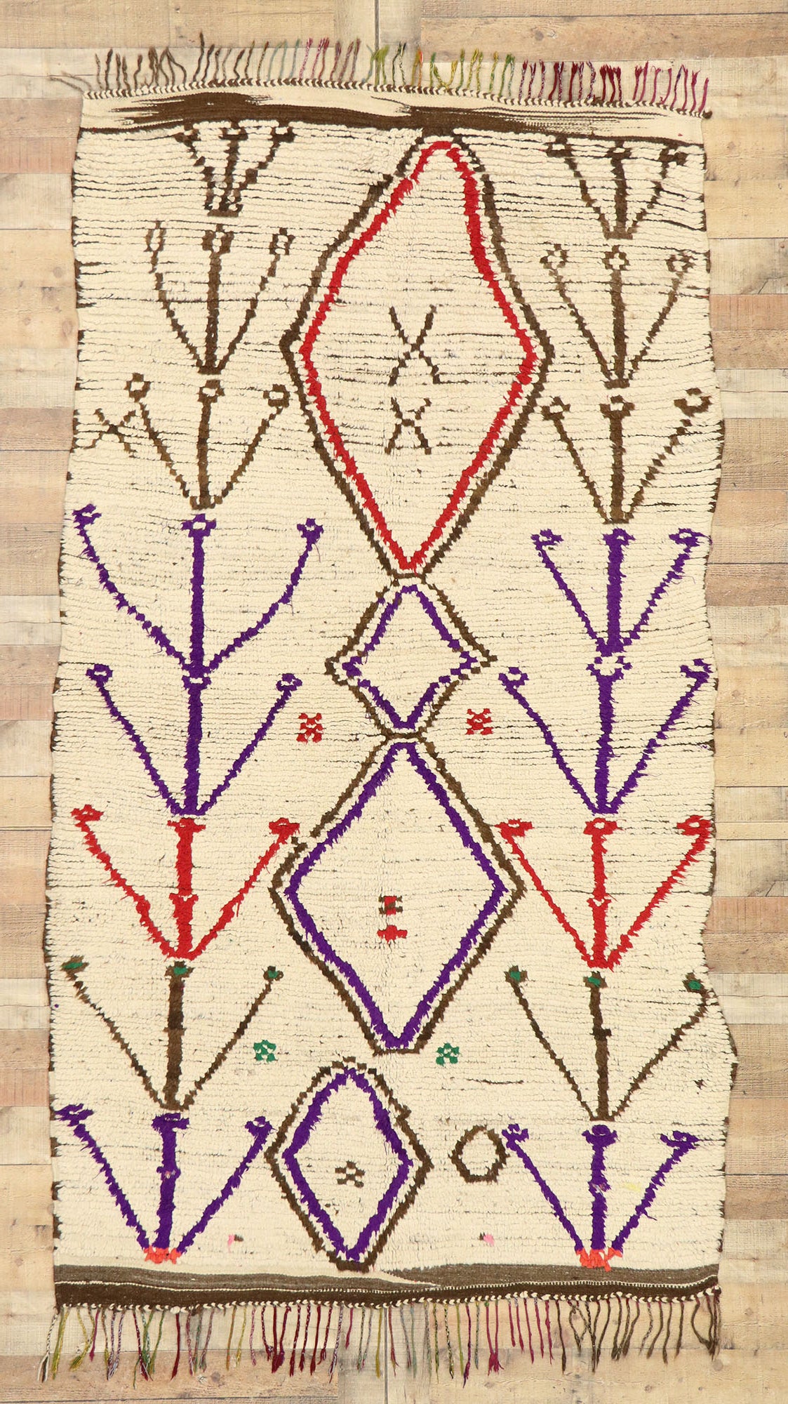 5 x 9 Vintage Moroccan Azilal Rug 20626
