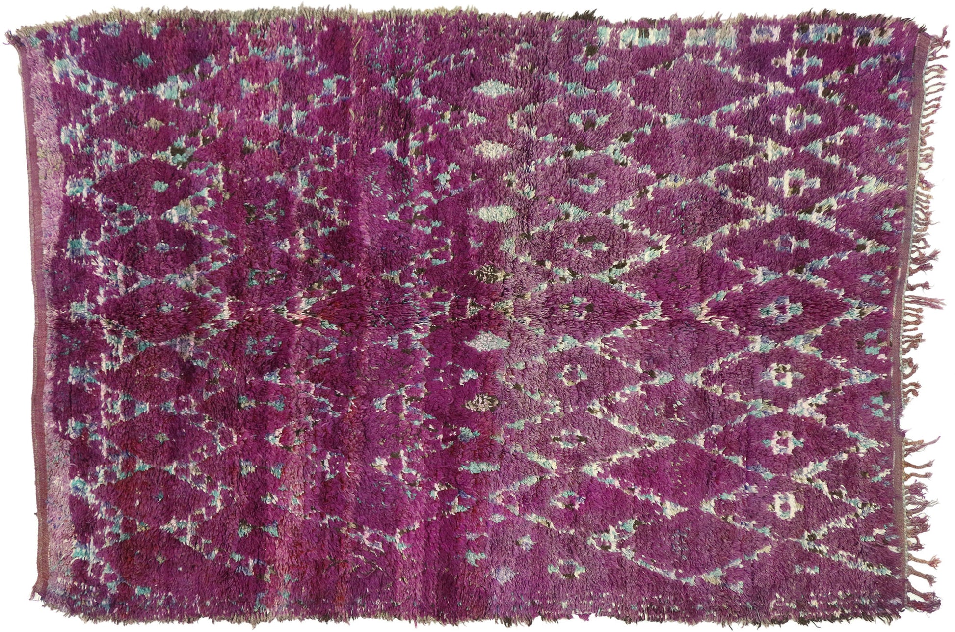 7 x 10 Vintage Purple Moroccan Rug 20644
