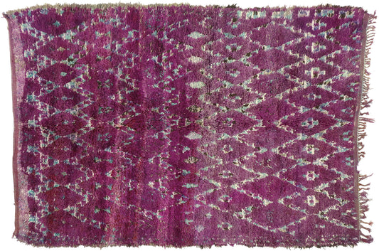 7 x 10 Vintage Purple Moroccan Rug 20644
