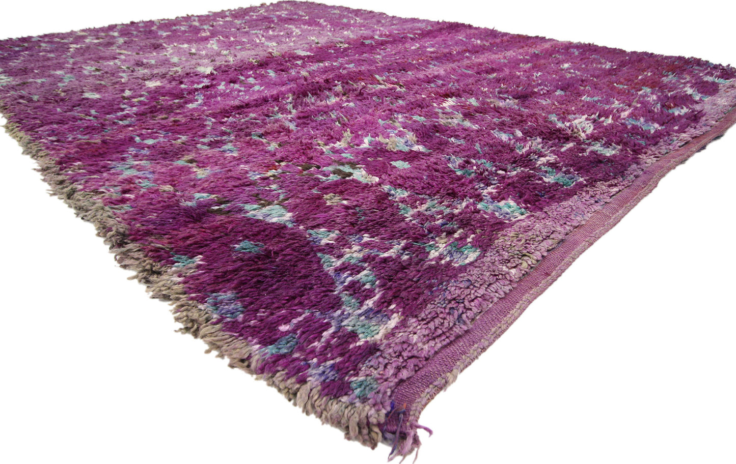 7 x 10 Vintage Purple Moroccan Rug 20644