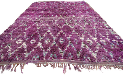 7 x 10 Vintage Purple Moroccan Rug 20644