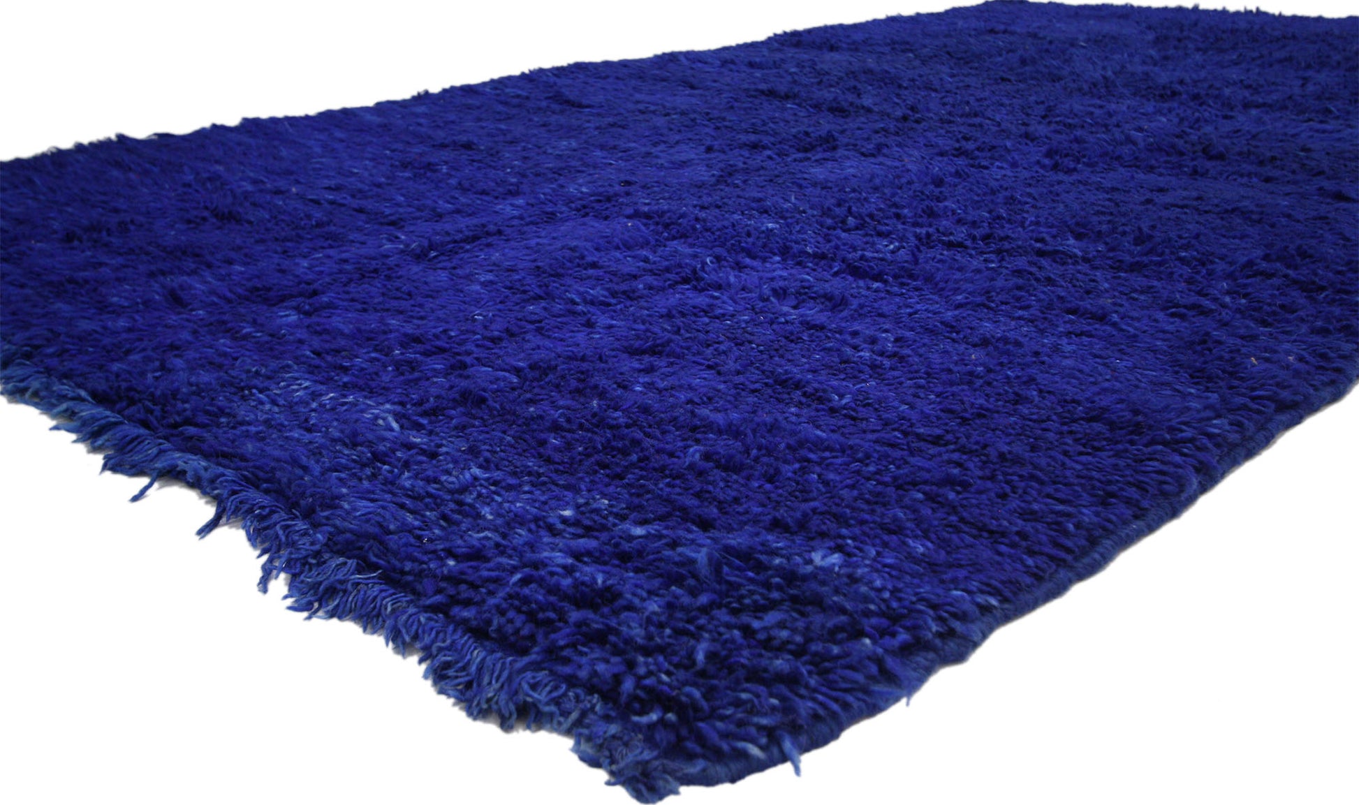 6 x 11 Vintage Blue Beni M'Guild Moroccan Rug 20654