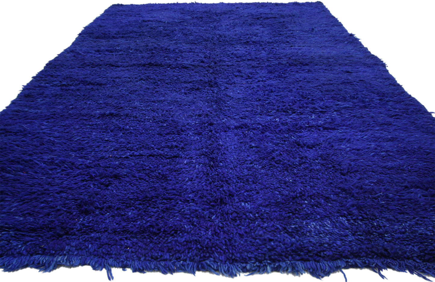 6 x 11 Vintage Blue Beni M'Guild Moroccan Rug 20654