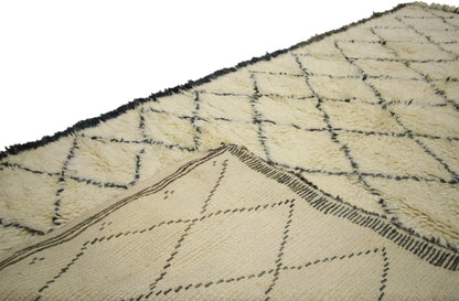 4 x 8 Vintage Moroccan Beni Ourain Rug 20659