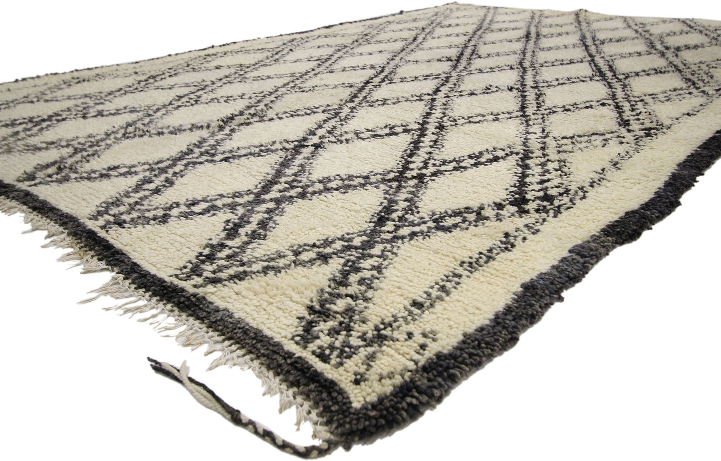 6 x 9 Vintage Moroccan Beni Ourain Rug 20664