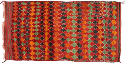 7 x 13 Vintage Red Moroccan Rug 20671