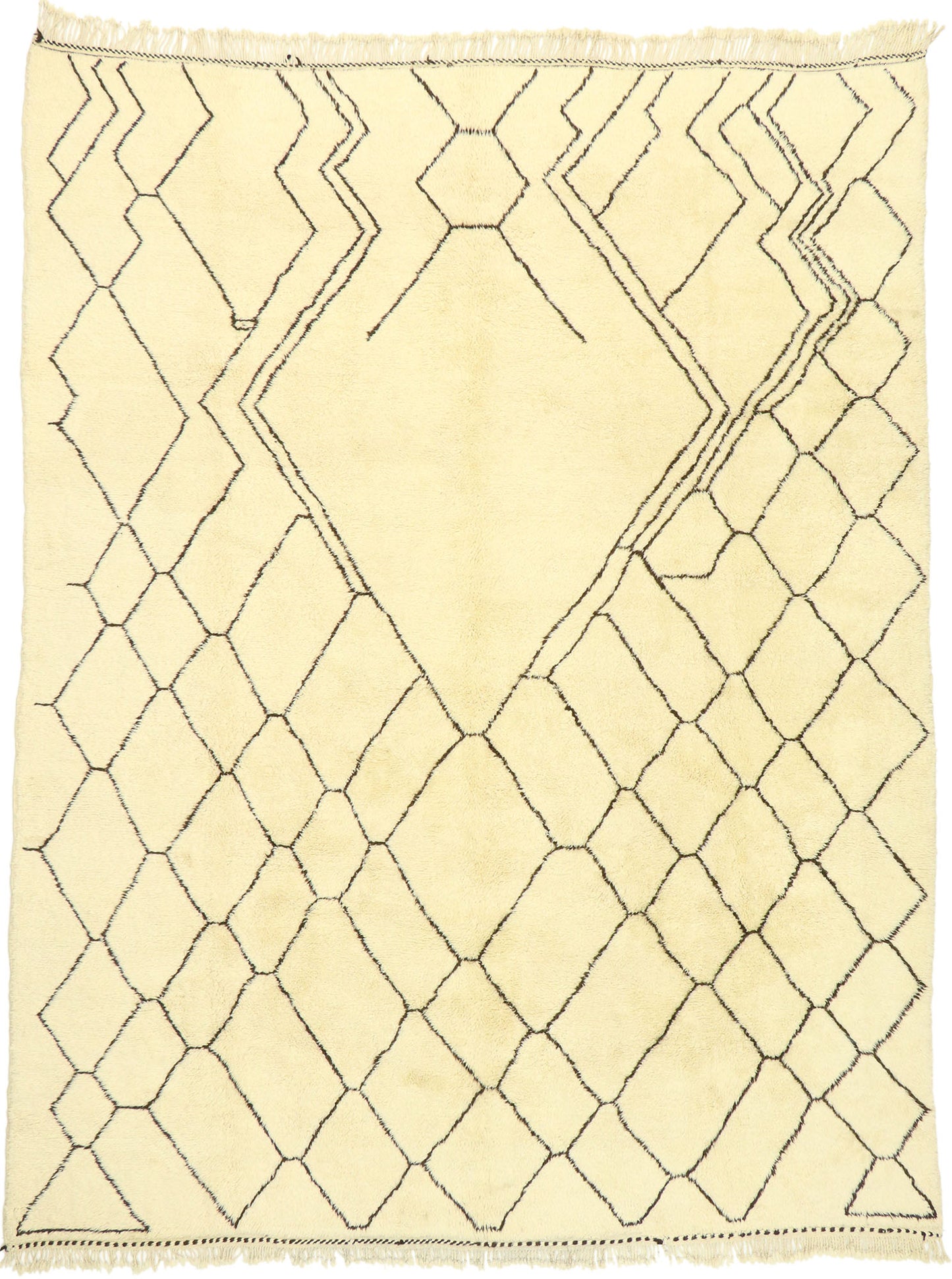 10 x 13 Organic Modern Beni Mrirt Moroccan Rug 20673
