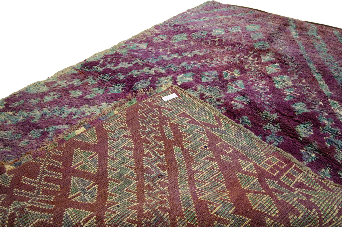 6 x 9 Vintage Beni M'Guild Purple Moroccan Rug 20694