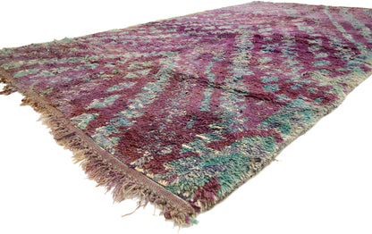 6 x 9 Vintage Beni M'Guild Purple Moroccan Rug 20694