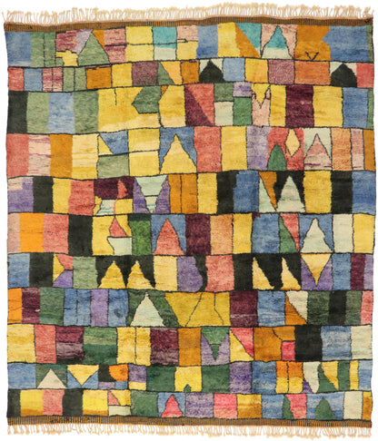 11 x 13 Contemporary Colorful Moroccan Rug 20718