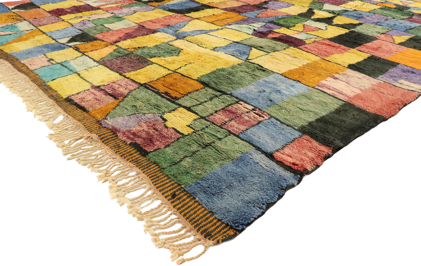 11 x 13 Contemporary Colorful Moroccan Rug 20718