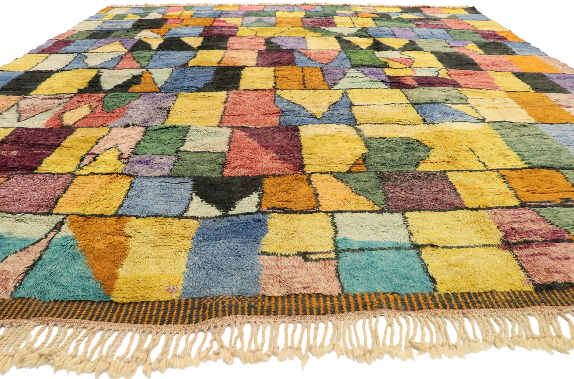 11 x 13 Contemporary Colorful Moroccan Rug 20718
