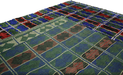 7 x 8 Vintage Blue Moroccan Rug 20721