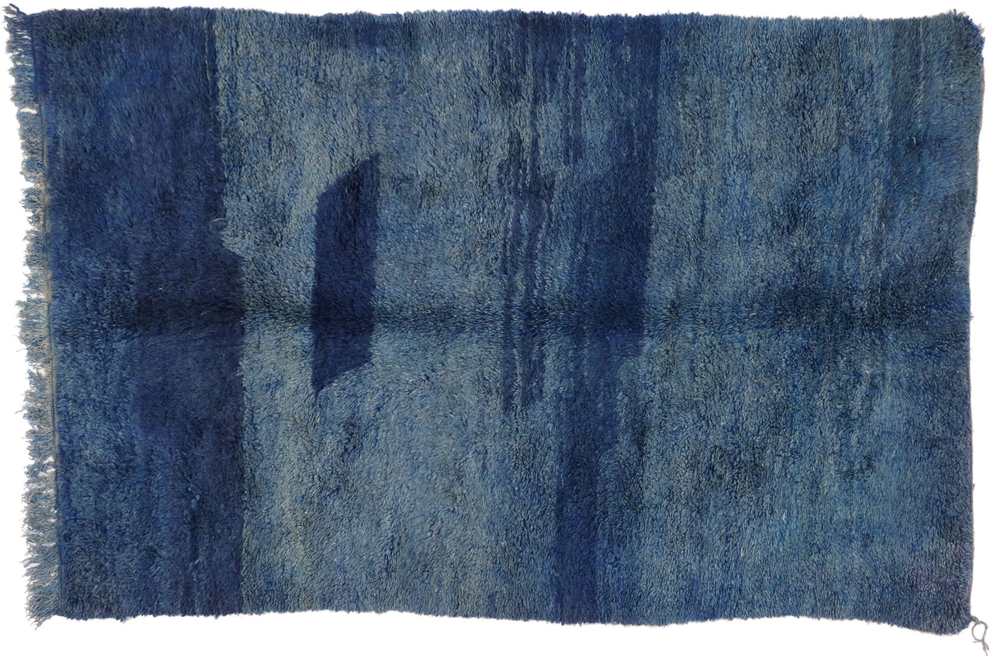 5 x 8 Vintage Beni M'Guild Blue Moroccan Rug 20734