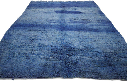 5 x 8 Vintage Beni M'Guild Blue Moroccan Rug 20734