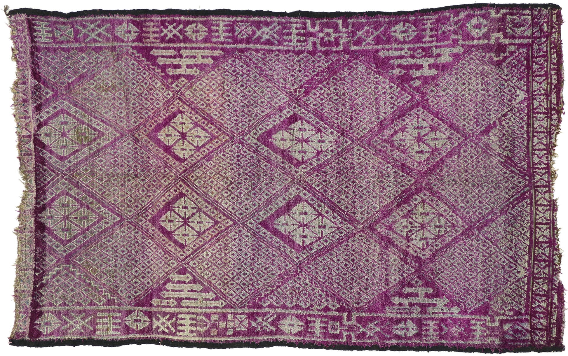 6 x 10 Vintage Purple Moroccan Rug 20741