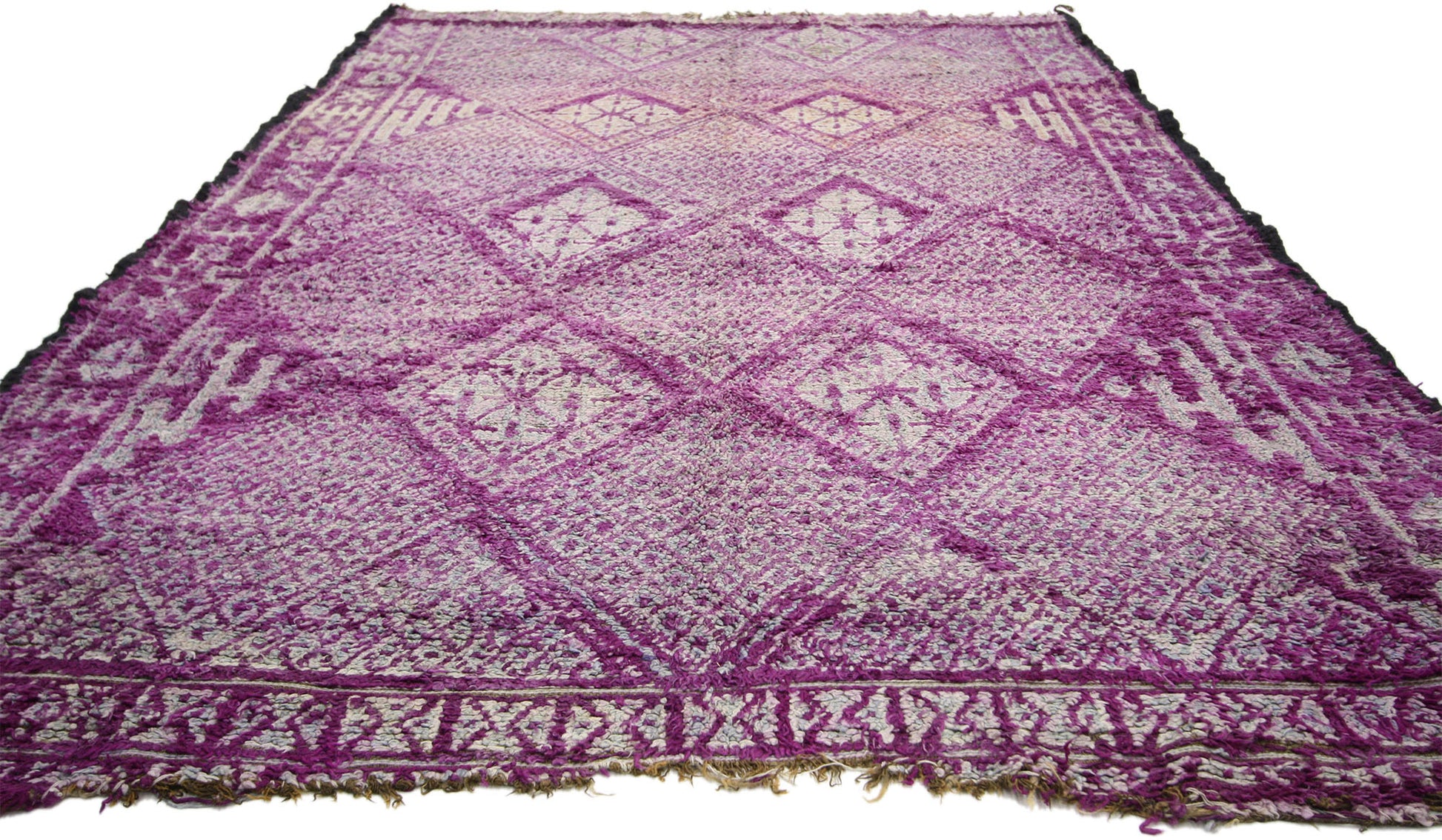 6 x 10 Vintage Purple Moroccan Rug 20741