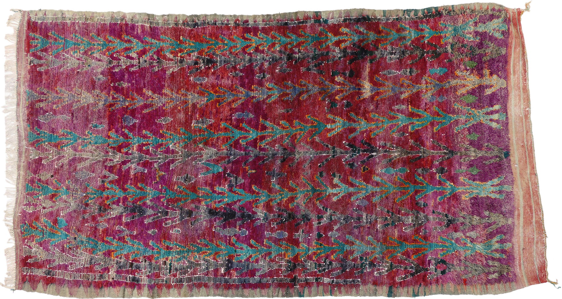 7 x 12 Vintage Moroccan Rug 20752