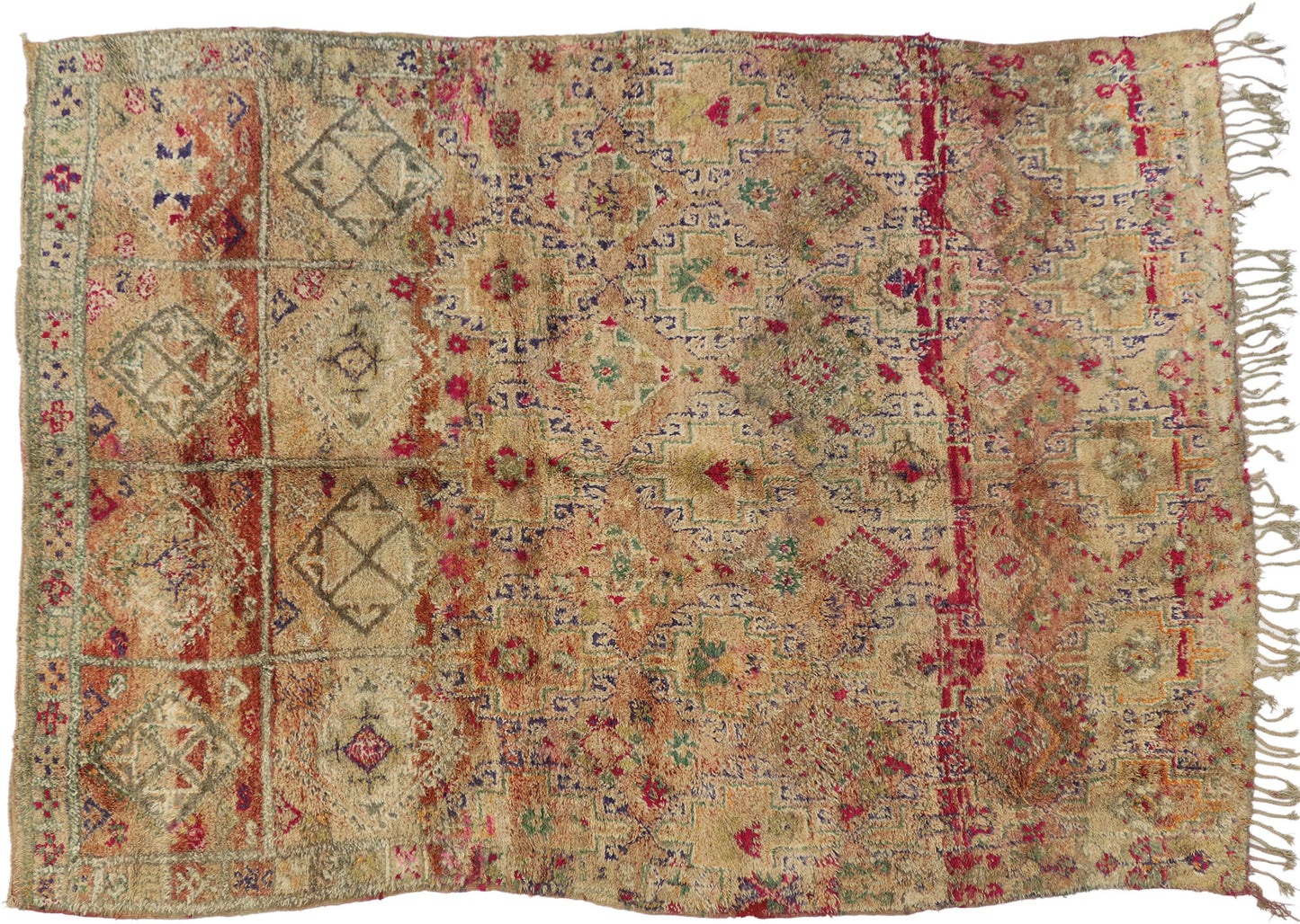7 x 9 Vintage Moroccan Rug 20754