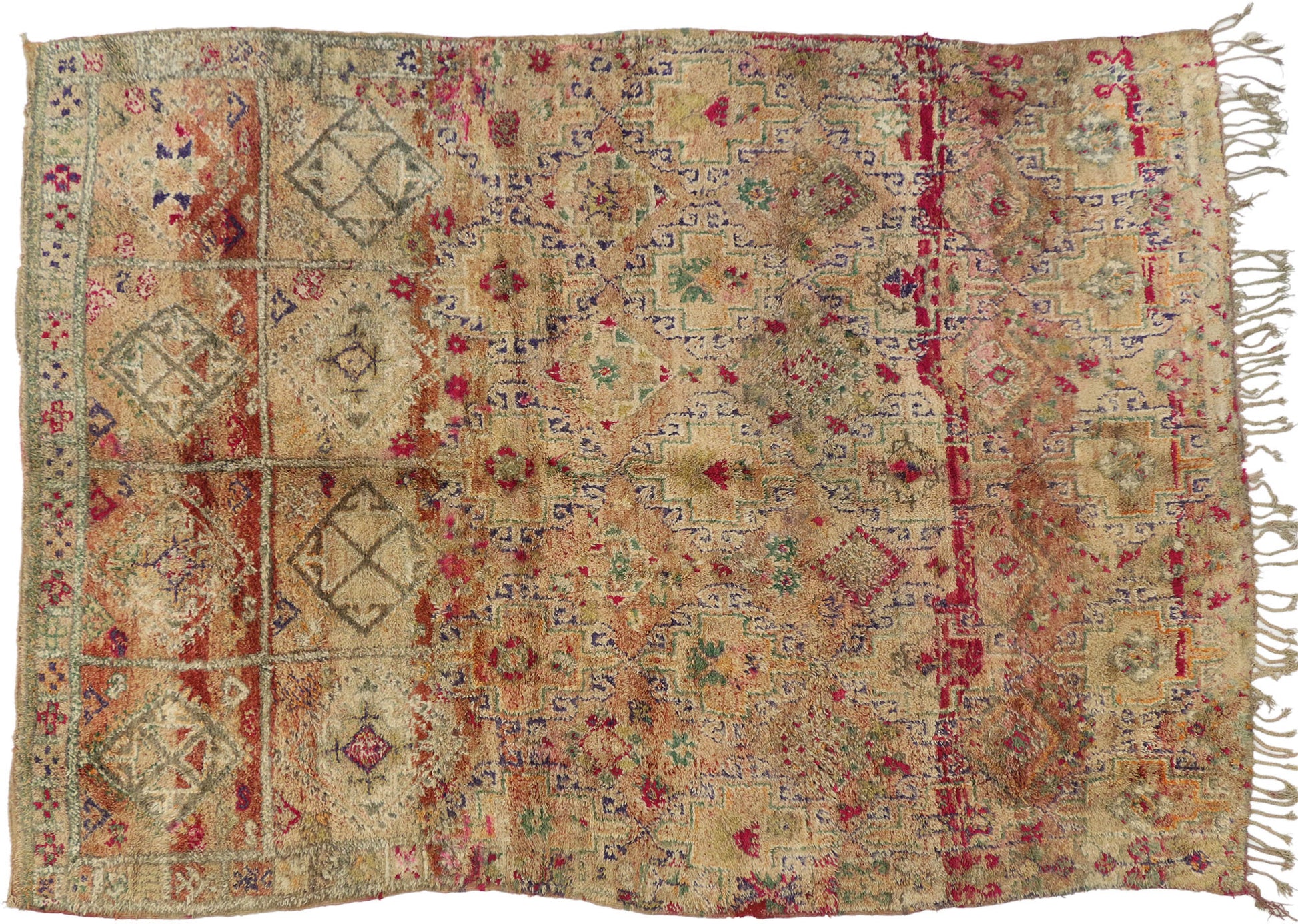 7 x 9 Vintage Moroccan Rug 20754