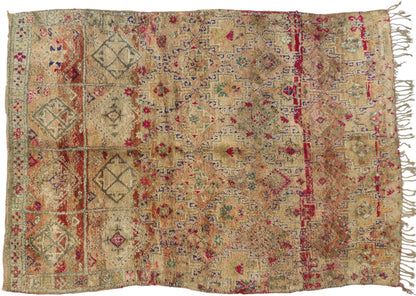 7 x 9 Vintage Moroccan Rug 20754