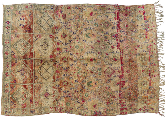 7 x 9 Vintage Moroccan Rug 20754