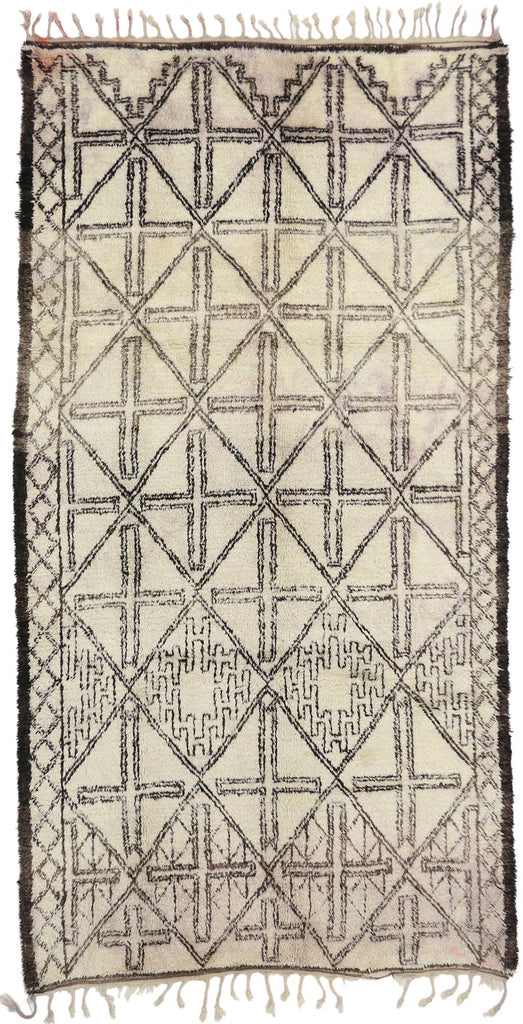 7 x 13 Vintage Beni MGuild Moroccan Rug 20759