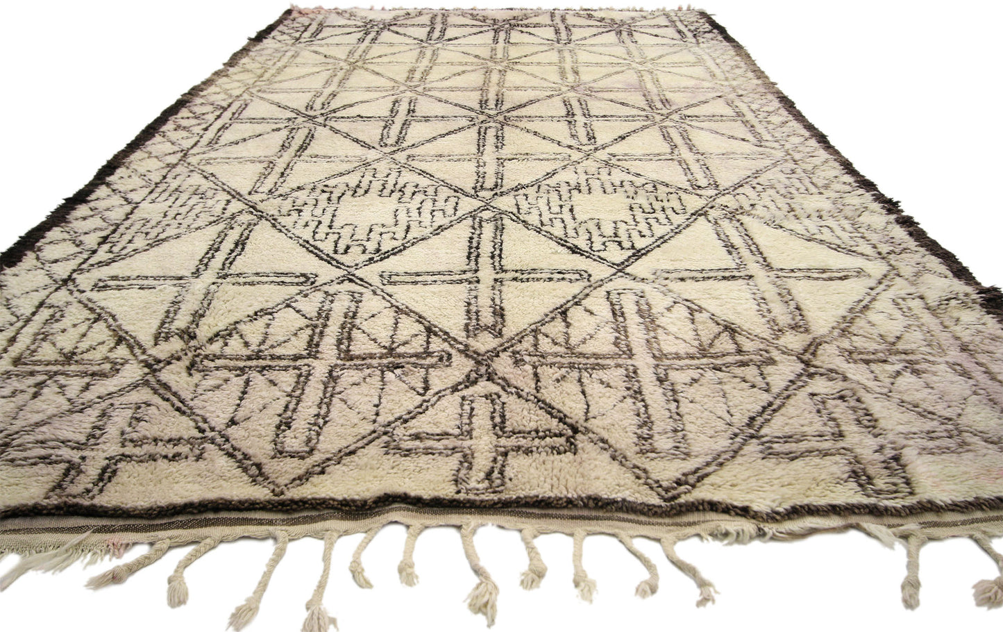 7 x 13 Vintage Beni MGuild Moroccan Rug 20759