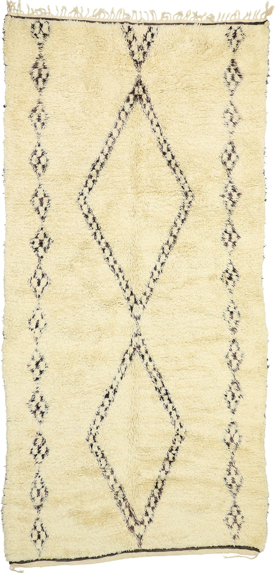6 x 13 Organic Modern Beni Ourain Moroccan Rug 20769