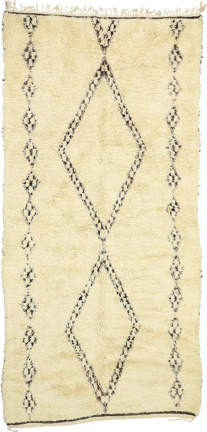 6 x 13 Organic Modern Beni Ourain Moroccan Rug 20769