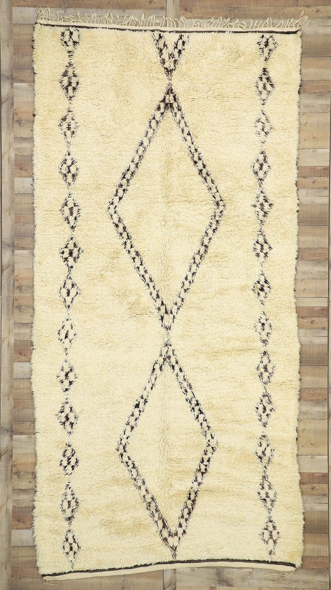 6 x 13 Organic Modern Beni Ourain Moroccan Rug 20769