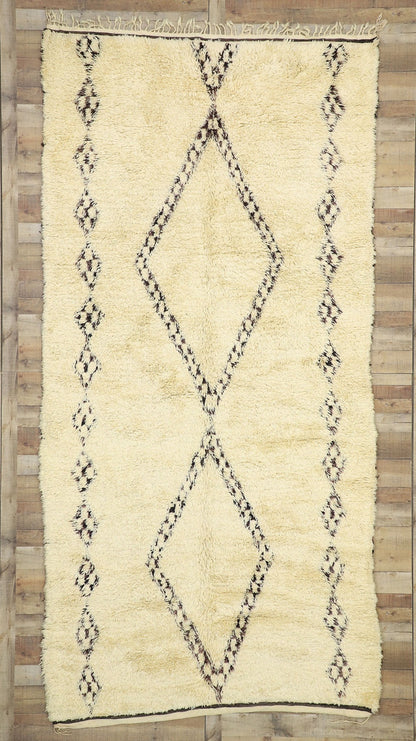 6 x 13 Organic Modern Beni Ourain Moroccan Rug 20769