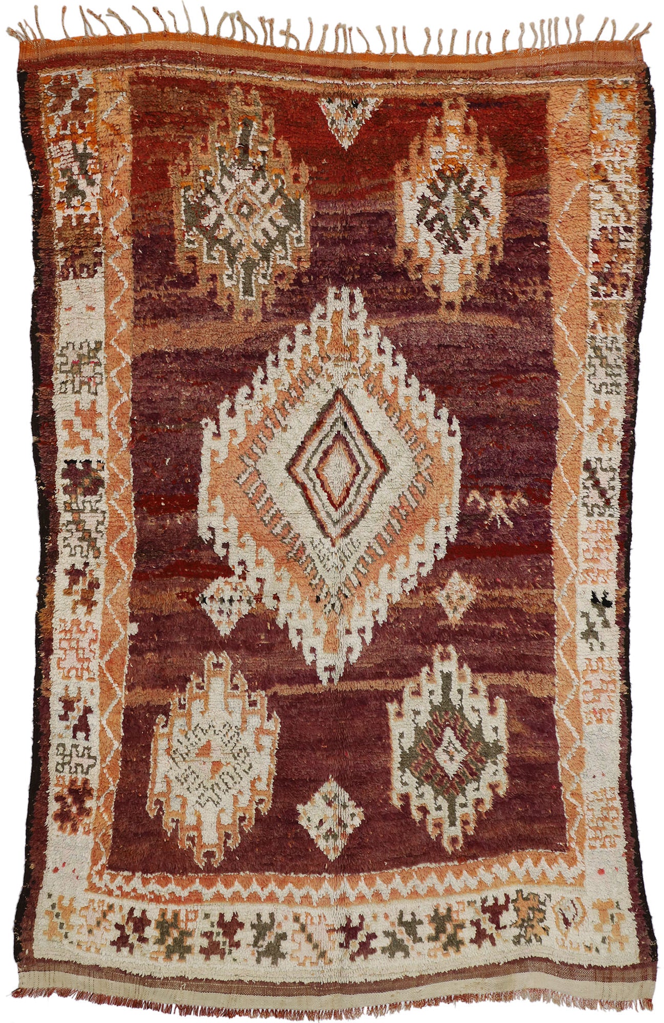 6 x 9 Vintage Moroccan Rug 20778