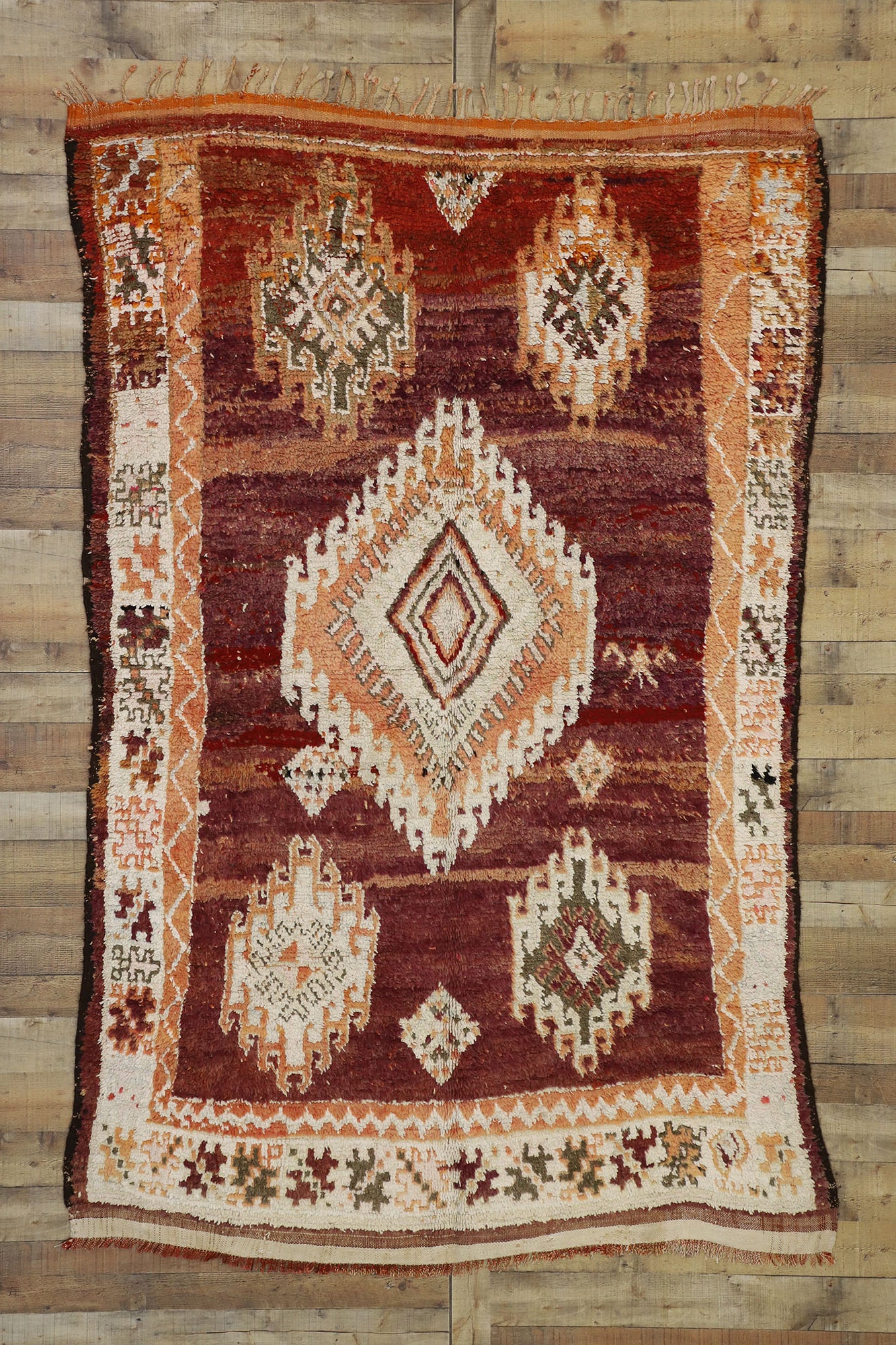 6 x 9 Vintage Moroccan Rug 20778
