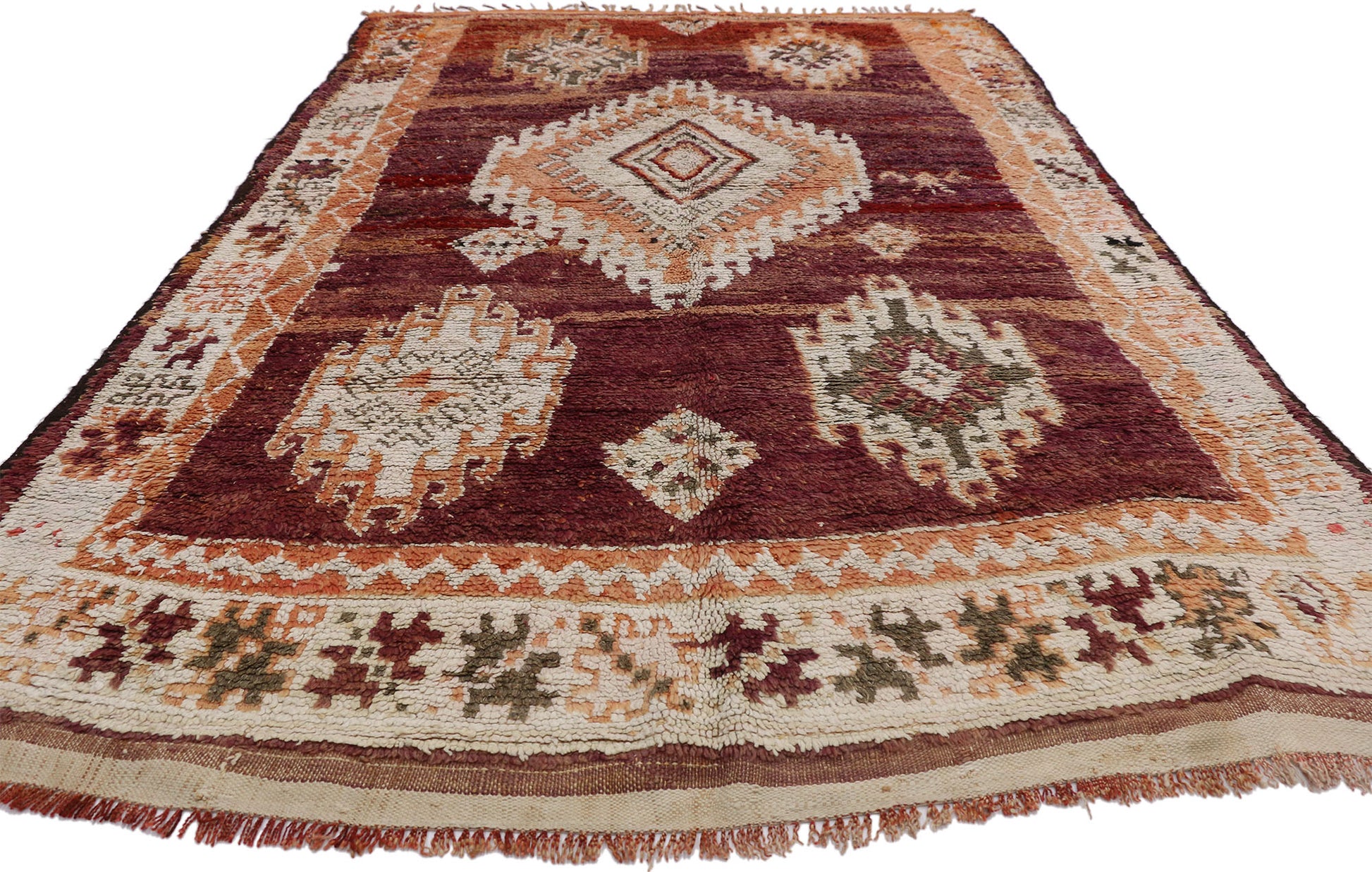 6 x 9 Vintage Moroccan Rug 20778
