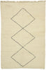 7 x 10 Organic Modern Moroccan Beni Ourain Rug 20787