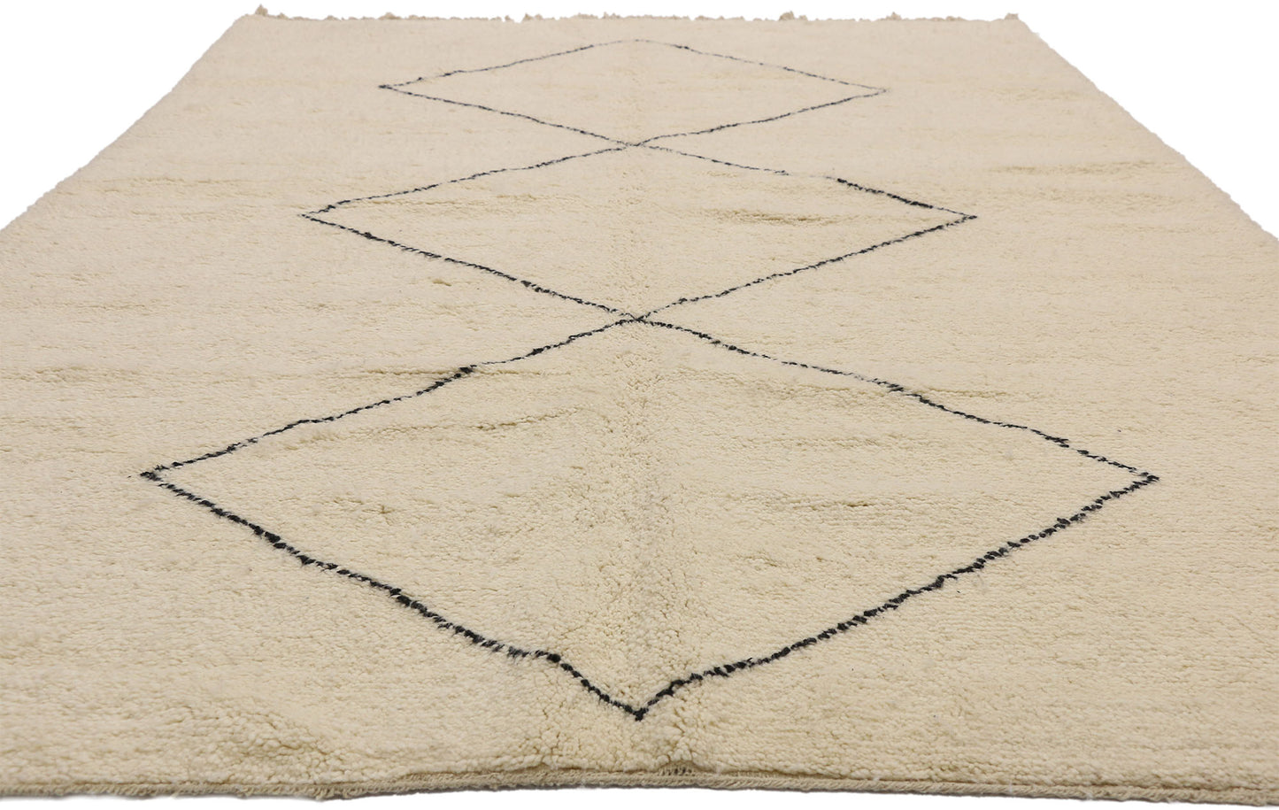 7 x 10 Organic Modern Moroccan Beni Ourain Rug 20787