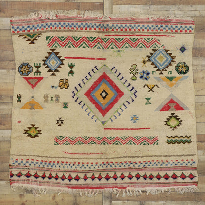 6 x 6 Vintage Moroccan Rug 20792