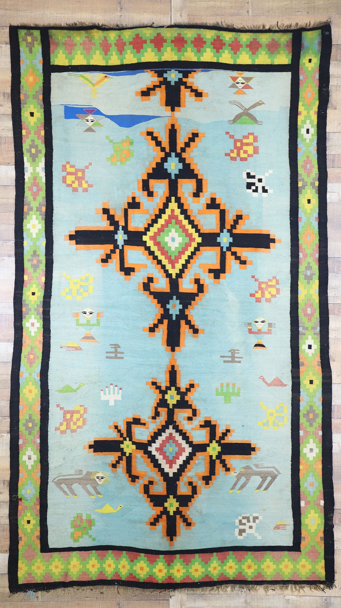 6 x 11 Vintage Kilim Rug 20794