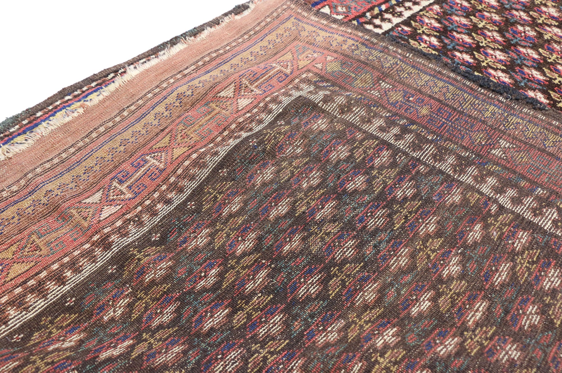 4 x 10 Antique Persian Kurdish Runner 20795