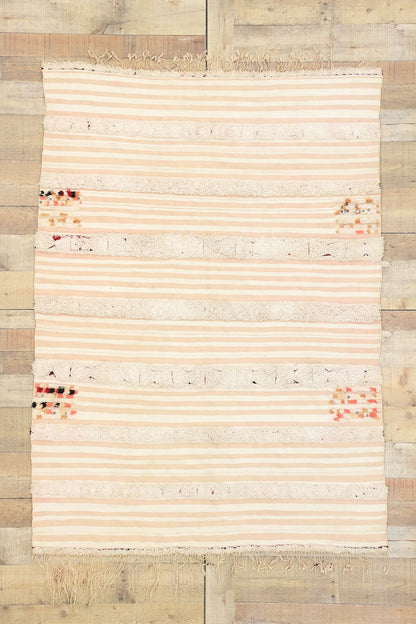 3 x 6 Vintage Moroccan Wedding Blanket Rug 20822