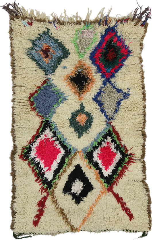 3 x 4 Vintage Moroccan Azilal Rug 20840