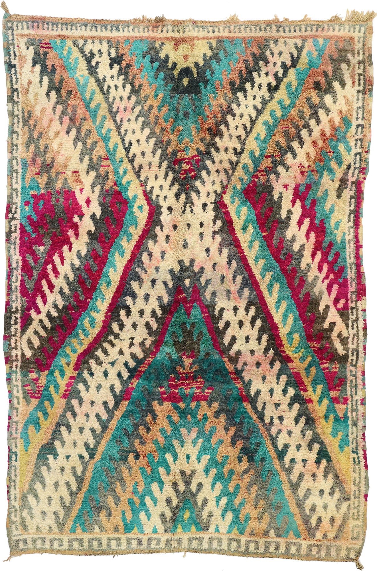 7 x 10 Vintage Moroccan Rug 20851